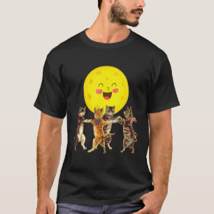 T-shirt Chatons dansant au clair de lune chat Cats Groovy