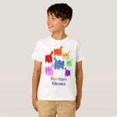 T-shirt Chatons d'arc-en-ciel ! (Devant entier)