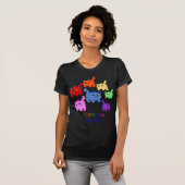 T-shirt Chatons d'arc-en-ciel ! (Devant entier)