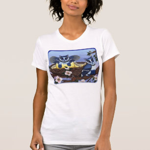 T-shirt Chatons de geai bleu, chemise d'art d'imaginaire