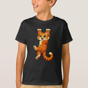 T-shirt Chatons Drôles Tabby Orange Enfants