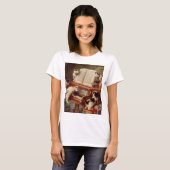 T-shirt Chatons et piano (Devant entier)