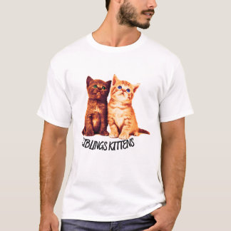 T-shirt Chatons frères et soeurs, deux chats mignons