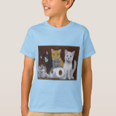 T-shirt Chatons Joueurs (Devant)