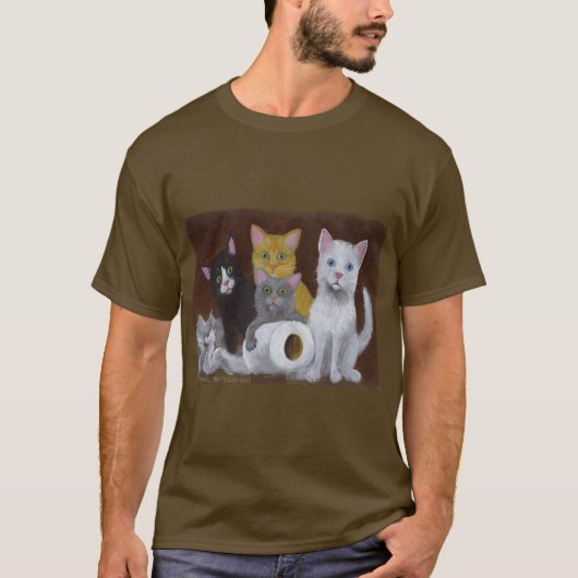 T-shirt Chatons Joueurs (Devant)