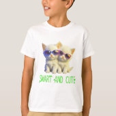 T-shirt Chatons mignons intelligents (Devant)