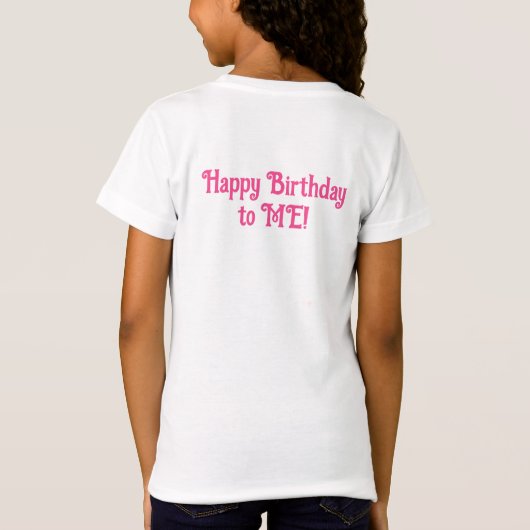 T-Shirt Chatons, papillons et fleurs Anniversaire (Dos)
