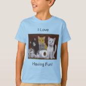 T-shirt 'Chatons s'amusant' (Devant)