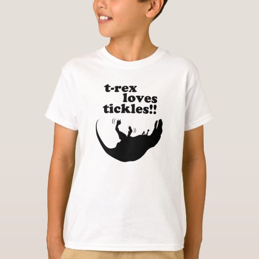 T-shirt Chatouillements d'amours de T-Rex ! (Devant)