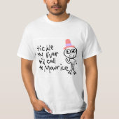T-shirt Chatouillez mon foie et appelez-moi pièce en t de (Devant)