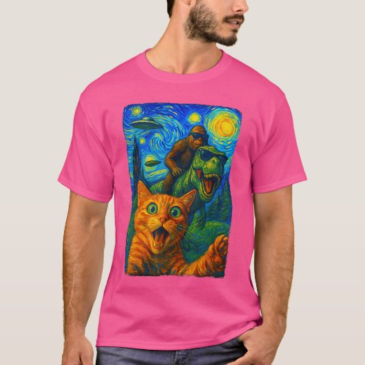 T-shirt ChatRe UFO Sie rétro (Devant)