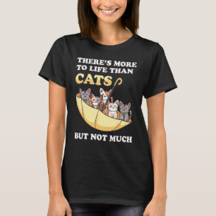 T-shirt Chats à l'envers du parapluie Kitty Humour animal