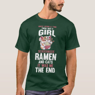 T-shirt Chats Anime Ramen