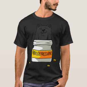 T-shirt Chats antidépresseurs amoureux de chat animaux pro