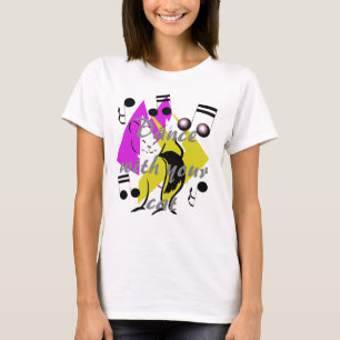 T-shirt Chats Artsy d'amusement de musique de jazz de chat
