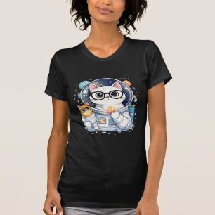 T-shirt Chats astronautes adorables explorant la galaxie
