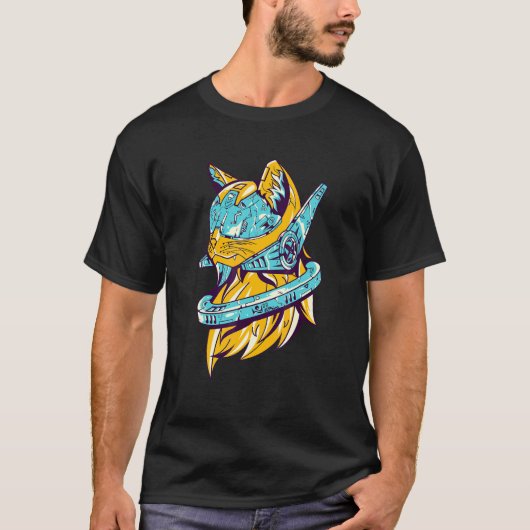 T-shirt Chats Astronautes Chat Espace (Devant)