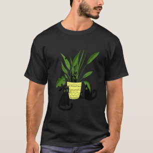 T-shirt Chats Avec Propriétaires De Chats Plantes Chatons