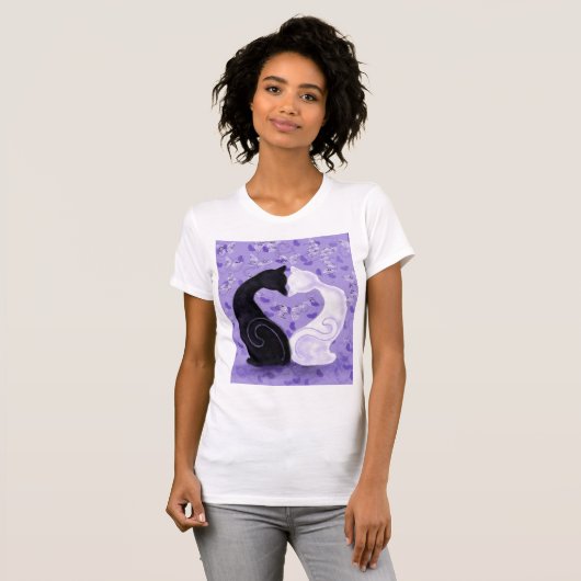 T-shirt Chats Belle Amour (Devant entier)