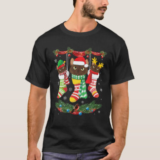 T-shirt Chats birmans à l'intérieur des Chaussettes Noel J