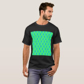 T-shirt Chats bleus fantaisistes Fun Forever Lime vert (Devant entier)