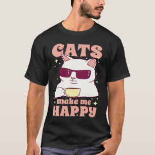 T-shirt Chats Café Expresso Café  Hommes Femmes