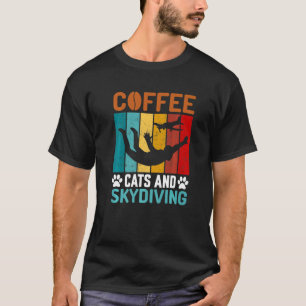 T-shirt Chats Café & Saut en parachute Saut en parachute P