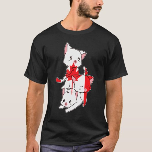 T-shirt Chats Canada Canadiens Canada (Devant)