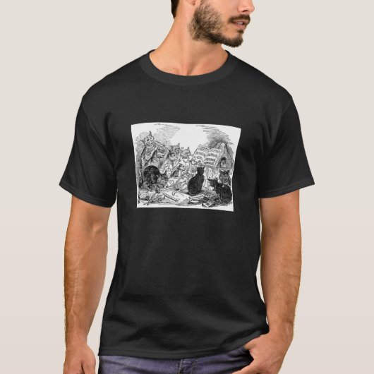 T-shirt Chats chanteurs vintages (Devant)