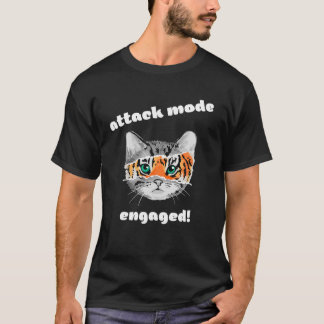 T-shirt Chats Chatons Tiger Mode Attaque Engagé