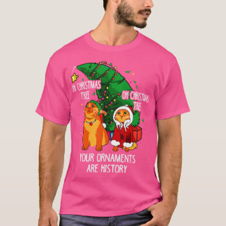 T-shirt Chats Christmascat