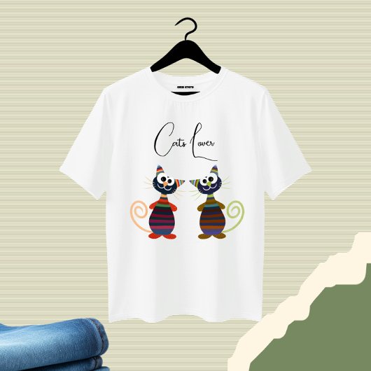 T-shirt Chats colorés mignons