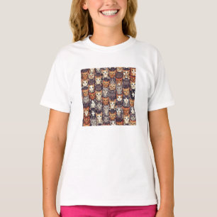 T-shirt Chats Colorés Pixelisés Numériques