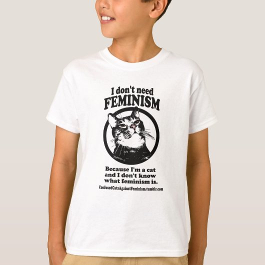 T-shirt Chats confus (bonbon dans une conception de (Devant)