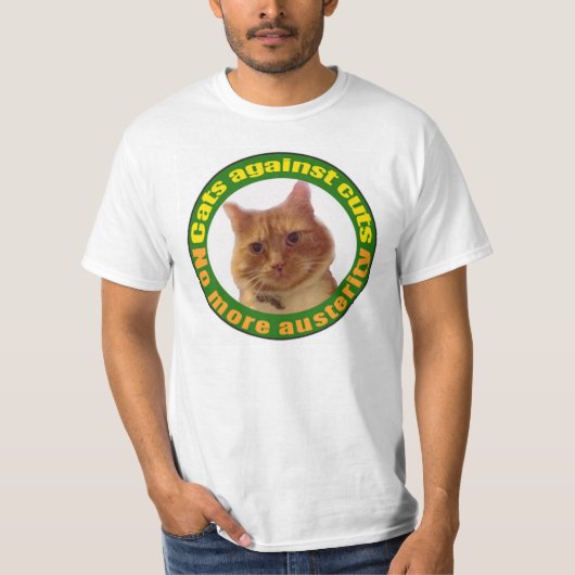 T-shirt Chats contre des coupes (Devant)