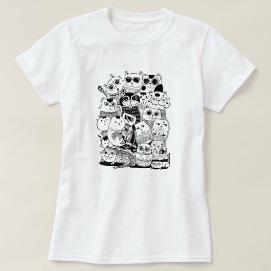 T-shirt Chats cool (Design devant)