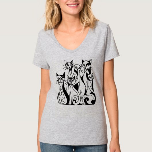 T-shirt Chats cool (Devant)