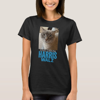 T-shirt Chats cool pour Harris/Walz- noir t