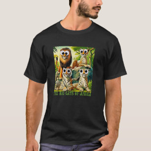 T-shirt Chats d'Afrique aux yeux mobiles Chats-lions Tigre