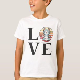 T-shirt Chats d'amour et méditation