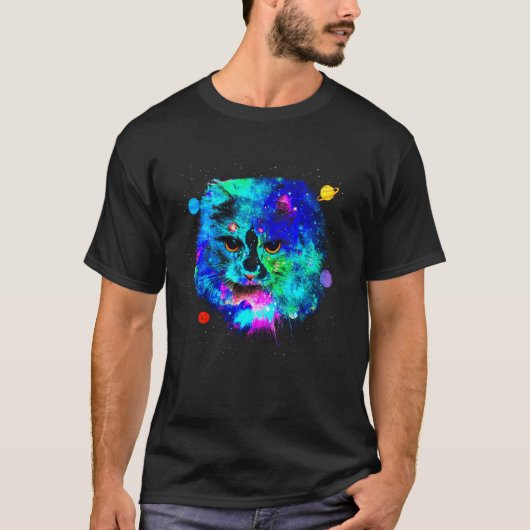 T-shirt Chats dans l'espace (Devant)