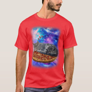 T-shirt Chats Dans L'Espace - Astral Design Cosmique Astro