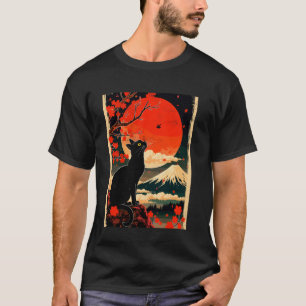 T-shirt Chats d'art japonais Chats Kawaii Style Japon Ceri
