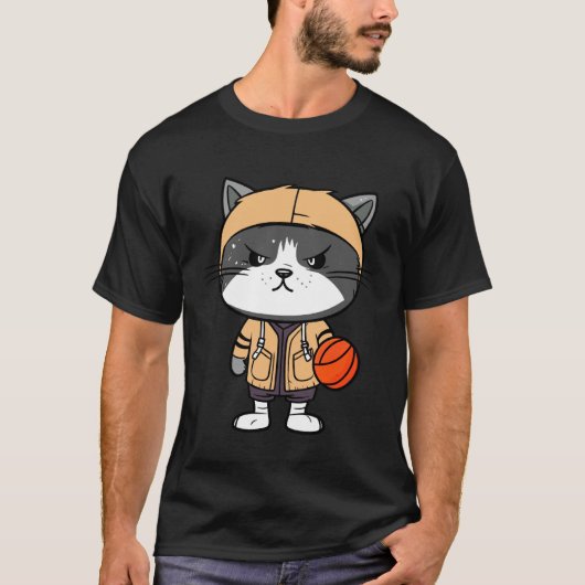 T-shirt Chats de basketball (Devant)