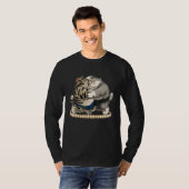 T-shirt Chats de combat de Sumo de graisses (Devant entier)