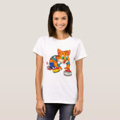T-shirt Chats de curling (Devant entier)