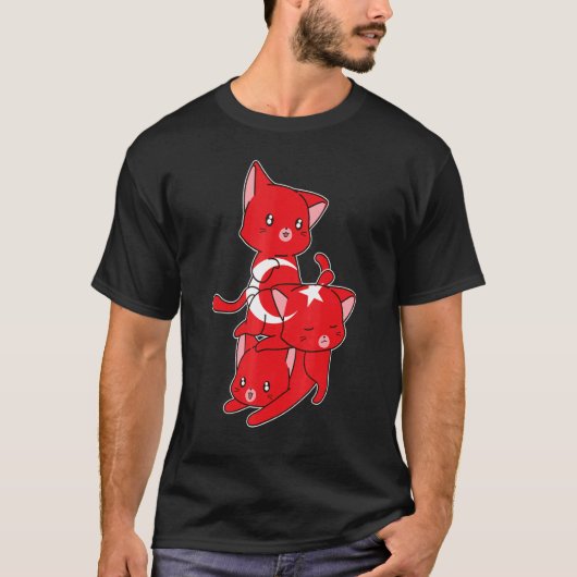 T-shirt Chats de dinde turcs Turcs (Devant)