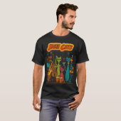 T-shirt chats de jazz (Devant entier)