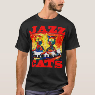 T-shirt Chats de Jazz pour chats Amoureux de les chats Jou