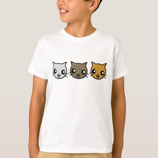 T-shirt Chats de Kawaii (Devant)